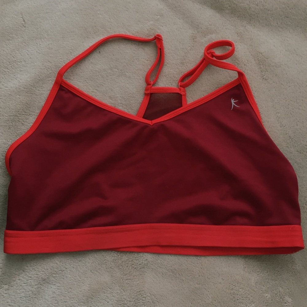 RED SPORTS BRA